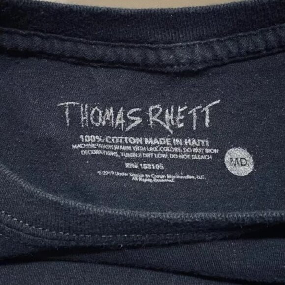 Thomas Rhett Concert T-Shirt Medium Black Graphic Logo Hot Summer Tour 2019 EUC - Picture 9 of 10